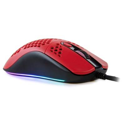 Arozzi Favo Ultra Light Gaming Mouse - Black / Red - 2