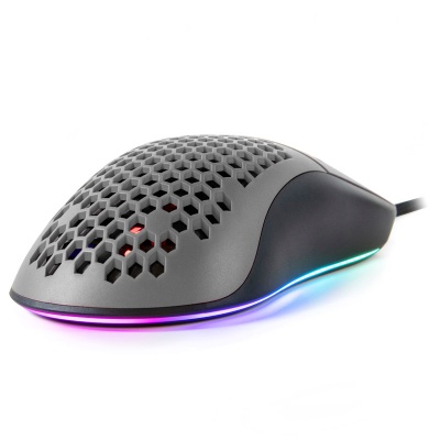 Arozzi Favo Ultra Light Gaming Mouse - Black / Grey - 4