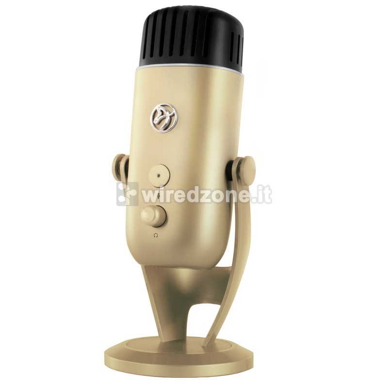 Arozzi Colonna Table Microphone, USB - Gold - 1