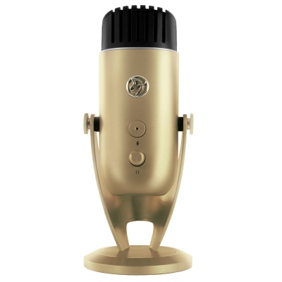 Arozzi Colonna Table Microphone, USB - Gold - 2