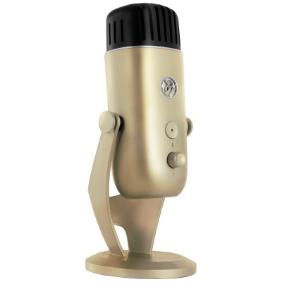 Arozzi Colonna Table Microphone, USB - Gold - 3