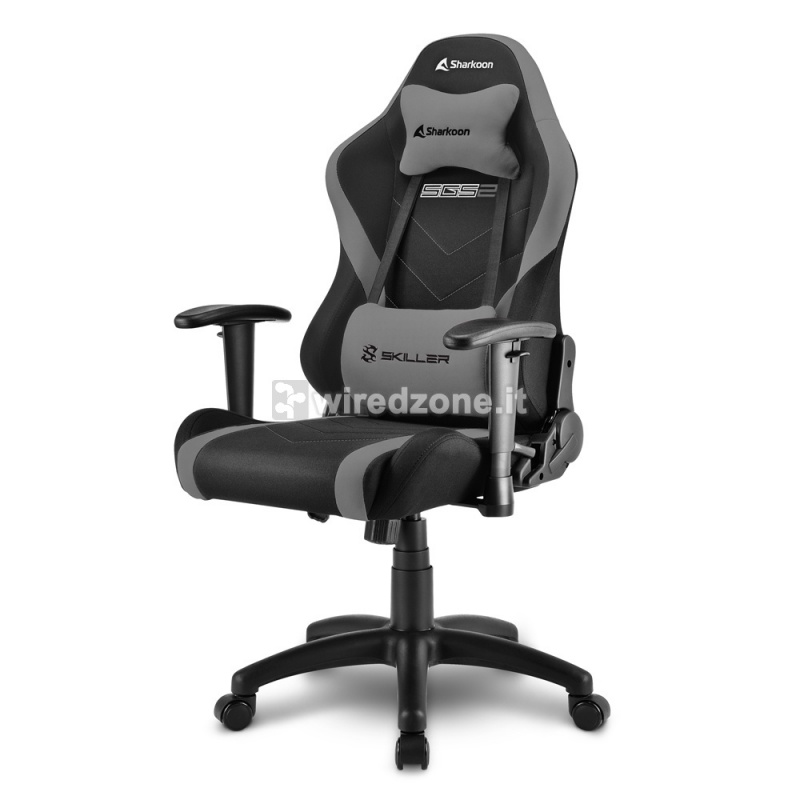 Sharkoon SKILLER SGS2 Jr. Gaming Chair, Black / Grey - 1