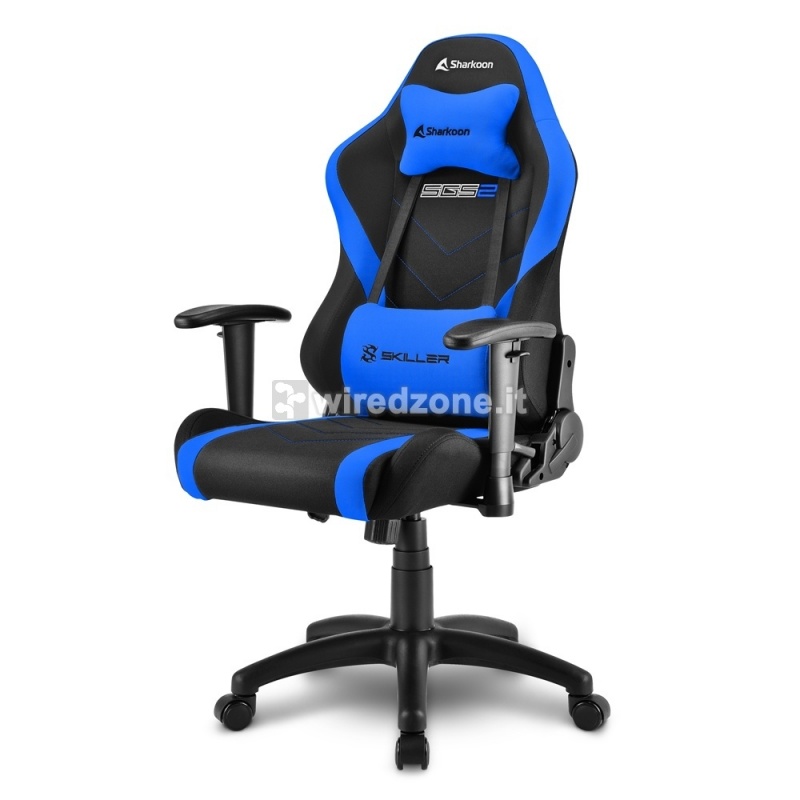 Sharkoon SKILLER SGS2 Jr. Gaming Chair, Black / Blue - 1