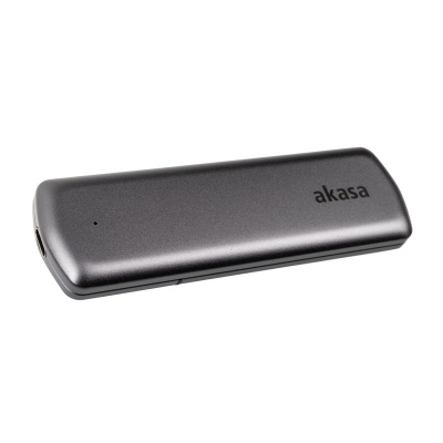 Akasa Portable M.2 SATA / NVMe SSD To USB-C 3.2 Gen 2, Aluminium Enclosure - 1
