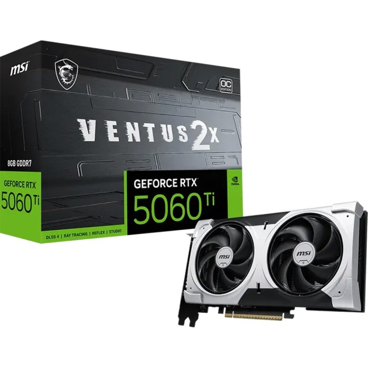 MSI GeForce RTX 5060 Ti, Ventus 2X OC Plus, 8GB GDDR7