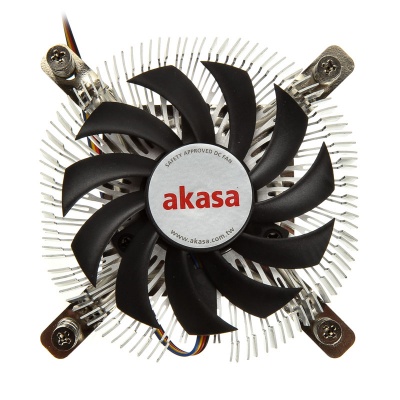 Akasa AK-CC7129BP01 Low Profile Cooling Device For CPU - 74mm - 2