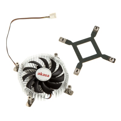 Akasa AK-CC7129BP01 Low Profile Cooling Device For CPU - 74mm - 4