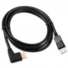 InLine 8K (FUHD) DisplayPort Cable, Right Angled, Black - 2m - 2
