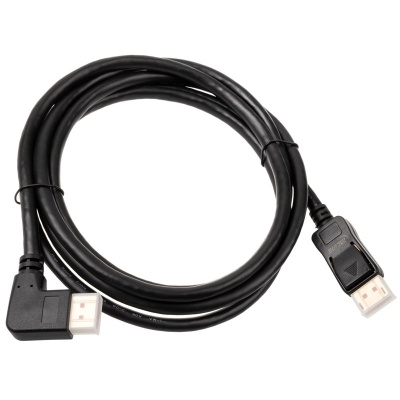 InLine 8K (FUHD) DisplayPort Cable, Left Angled, Black - 2m - 2
