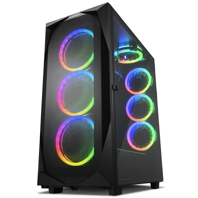 Sharkoon REV300 Full-Tower, Side Glass - Black - 1