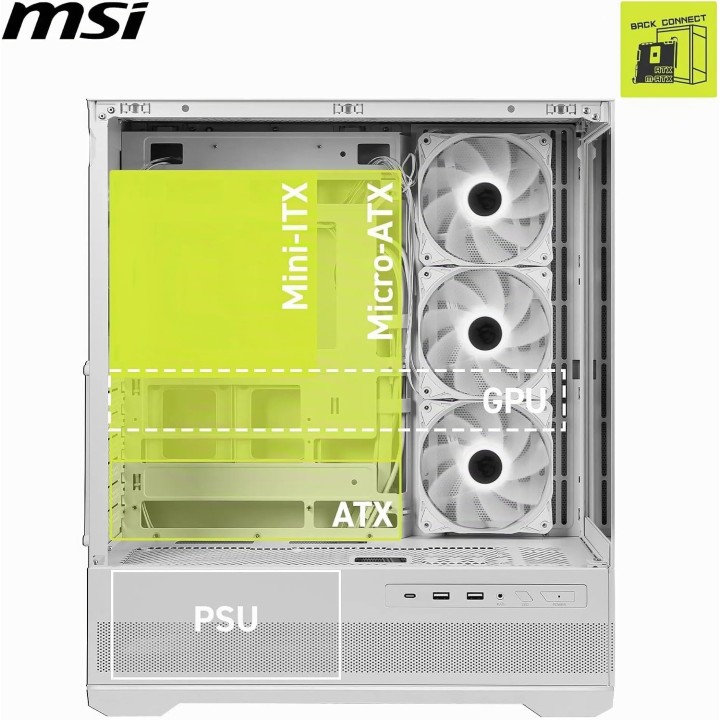 MSI MAG Pano 110R PZ, Mid-Tower, White