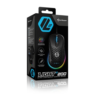 Sharkoon Light2 200 Gaming Mouse - Black - 9
