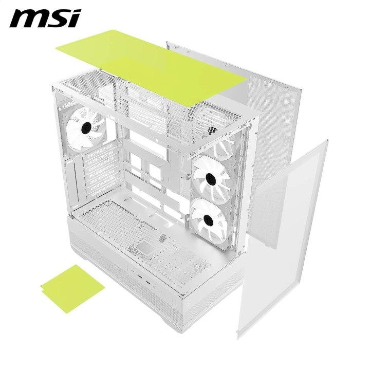 MSI MAG Pano 110R PZ, Mid-Tower, White