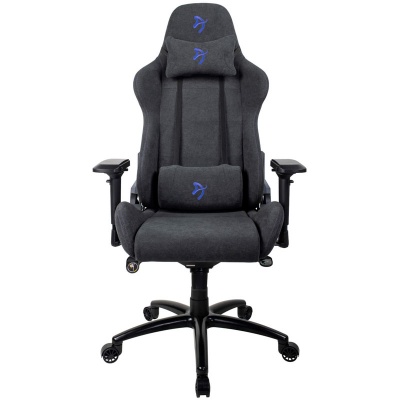 Arozzi Verona Signature Gaming Chair, Soft Fabric - Anthracite / Blue - 2