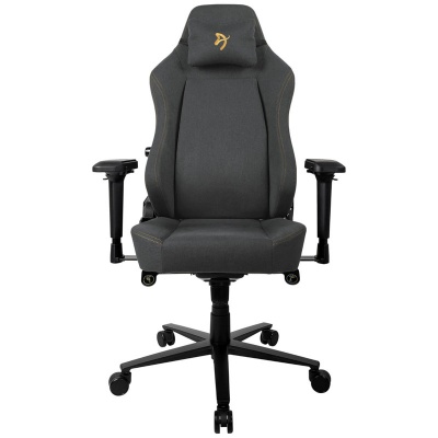 Arozzi Primo Gaming Chair, Woven Fabric - Black / Gold - 2