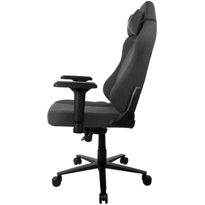Arozzi Primo Gaming Chair, Woven Fabric - Black / Gold - 4
