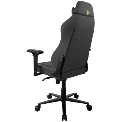 Arozzi Primo Gaming Chair, Woven Fabric - Black / Gold - 5