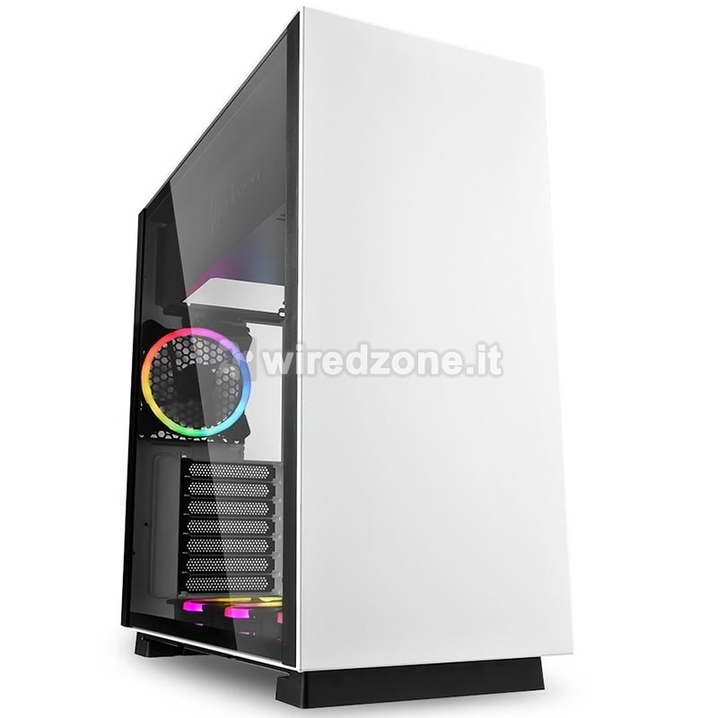 Sharkoon Pure Steel RGB Mid-Tower, Side Glass - White - 1