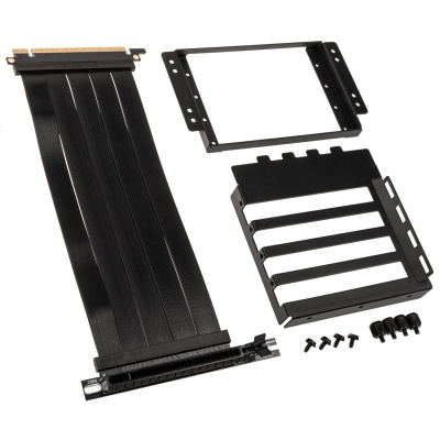 Lian Li O11D-1X-4 Riser Card Cable + PCI Slot Cover - PCIe 4.0, Black - 1