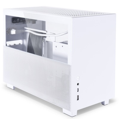 Lian Li Q58W3 Mini-ITX Case, PCIe 3.0 Edition - White - 2