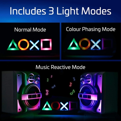 Paladone PP4140PS Lampada Playstation Icons XL Multicolore