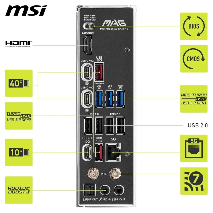 MSI MAG X870E Tomahawk WiFi, AM5