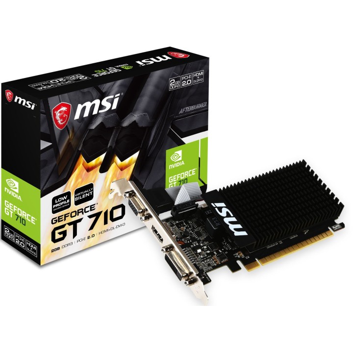 MSI GeForce GT 710, 2GD3H LP, 2GB GDDR3