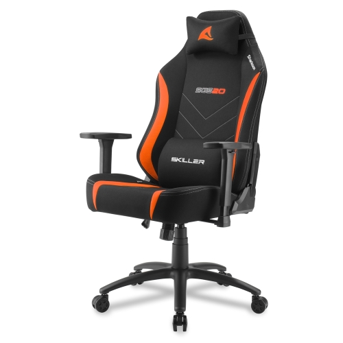 Sharkoon SKILLER SGS20 Fabric Gaming Chair - Black / Orange - 1