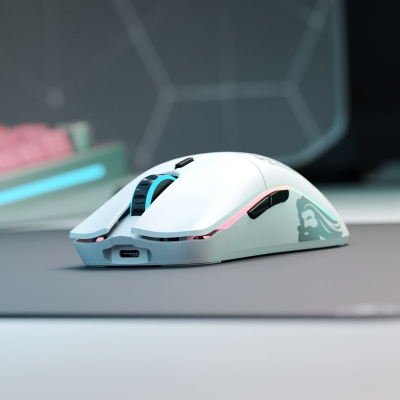 Glorious PC Gaming Race Model O- Wireless Gaming Mouse - White Matt - 6