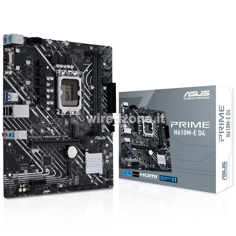 ASUS Prime H610M-E D4, Intel H610 Mainboard - Socket 1700 - 1