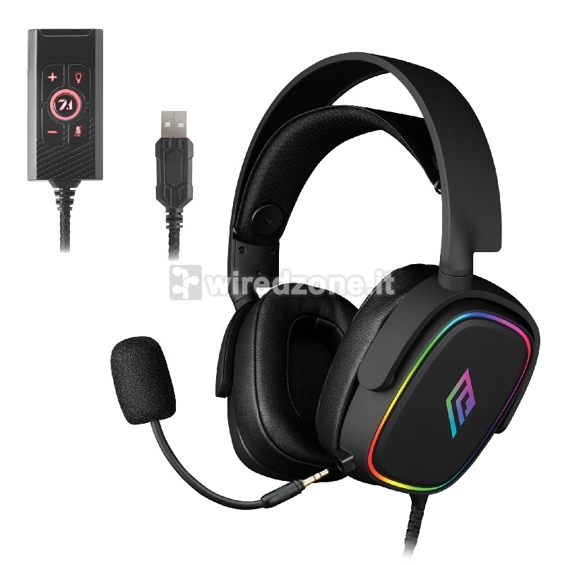 Noua Banshee 7.1 RGB Gaming Headset - Black - 1