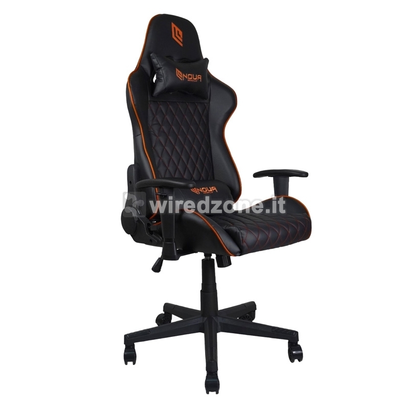 Noua Kui K7 Gaming Chair - Black / Orange - 1