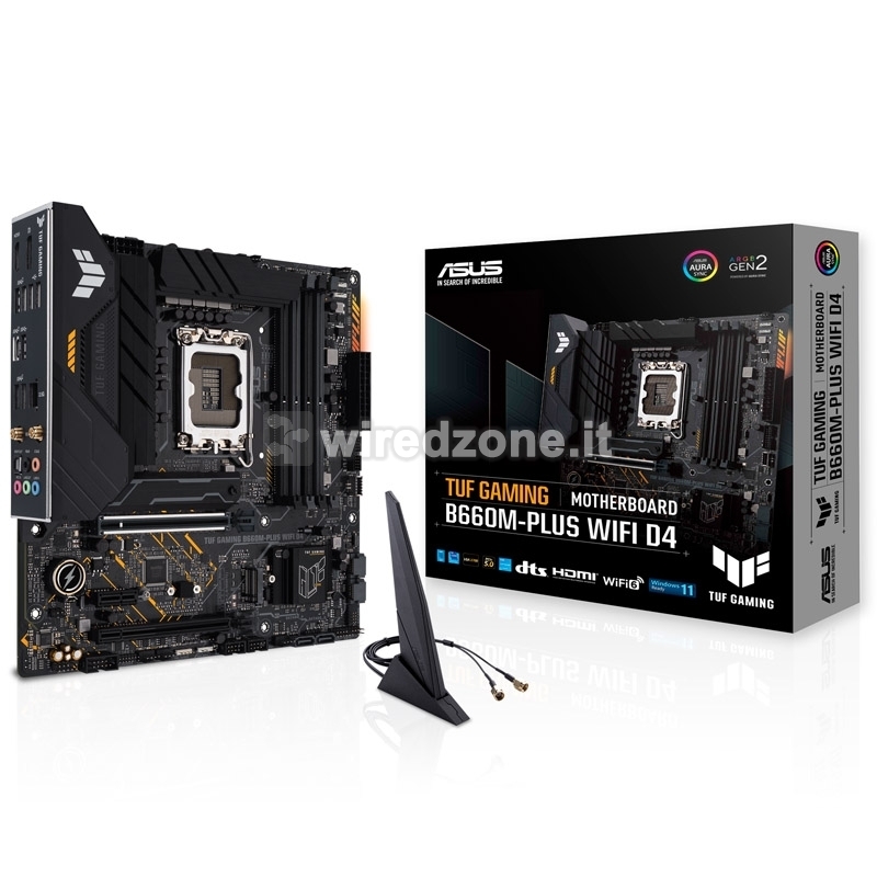 ASUS TUF Gaming B660M-Plus WiFi D4, Intel B660 Mainboard - Socket 1700 - 1