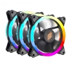 Noua LIPS 3 RGB Rainbow Fan Black with Controller - 120mm - 2