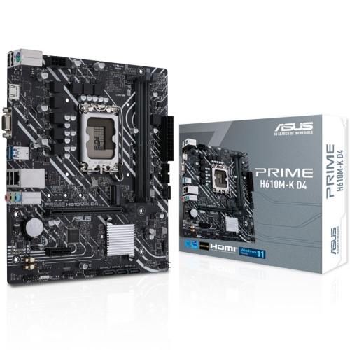 ASUS Prime H610M-K D4, Intel H610 Mainboard - Socket 1700 - 1