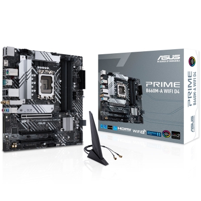 ASUS Prime B660M-A WiFi D4, Intel B660 Mainboard - Socket 1700 - 1