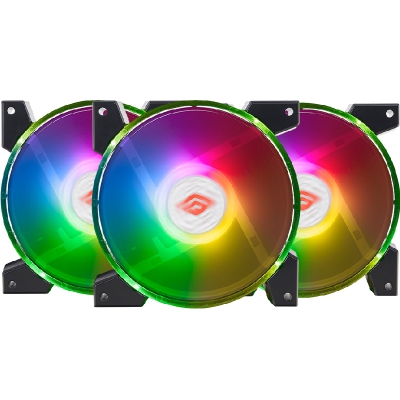 Noua Apeliotes 3 RGB Rainbow Fan White with Controller - 120mm - 3