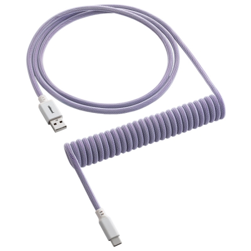 CableMod Classic Coiled Keyboard Cable USB-C To USB-A, Rum Raisin - 150cm - 1