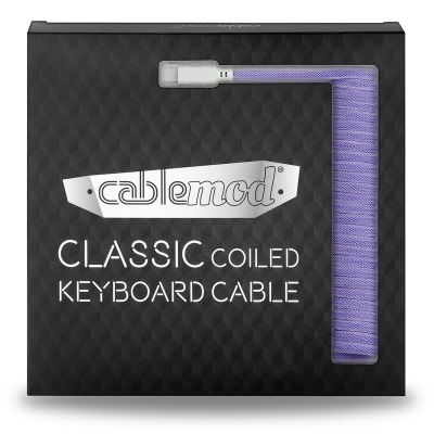 CableMod Classic Coiled Keyboard Cable USB-C To USB-A, Rum Raisin - 150cm - 4
