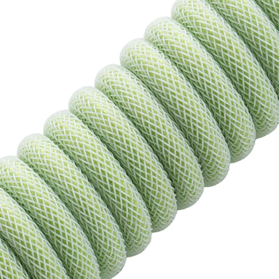 CableMod Classic Coiled Keyboard Cable USB-C To USB-A, Lime Sorbet - 150cm - 2