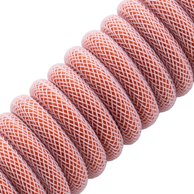 CableMod Classic Coiled Keyboard Cable USB-C To USB-A, Orangesicle - 150cm - 2