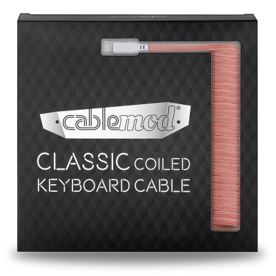 CableMod Classic Coiled Keyboard Cable USB-C To USB-A, Orangesicle - 150cm - 4