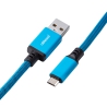 CableMod Classic Coiled Keyboard Cable Micro-USB To USB-A, Spectrum Blue - 150cm - 3