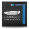 CableMod Classic Coiled Keyboard Cable Micro-USB To USB-A, Spectrum Blue - 150cm - 4
