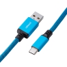 CableMod Classic Coiled Keyboard Cable USB-C To USB-A, Specturm Blue - 150cm - 3