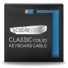 CableMod Classic Coiled Keyboard Cable USB-C To USB-A, Specturm Blue - 150cm - 4