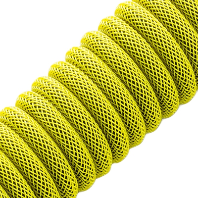 CableMod Classic Coiled Keyboard Cable USB-C To USB-A, Dominator Yellow - 150cm - 2