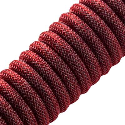 CableMod Classic Coiled Keyboard Cable USB-C To USB-A, Republic Red - 150cm - 2