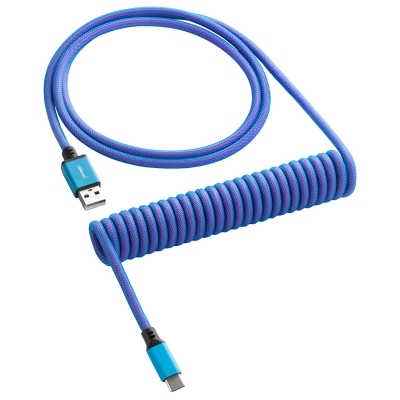 CableMod Classic Coiled Keyboard Cable USB-C To USB-A, Galaxy Blue - 150cm - 1