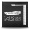 CableMod Classic Coiled Keyboard Cable USB-C To USB-A, Glacier White - 150cm - 4